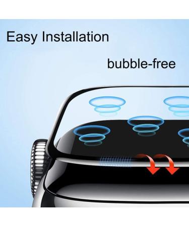 2 Pack Apple Watch Series 8/7 45mm Tempered Glass Screen Protector - Full Coverage Anti-Scratch Film for iWatch Series 7/8 (45mm Black) - Buy Online on SooperMarket.com