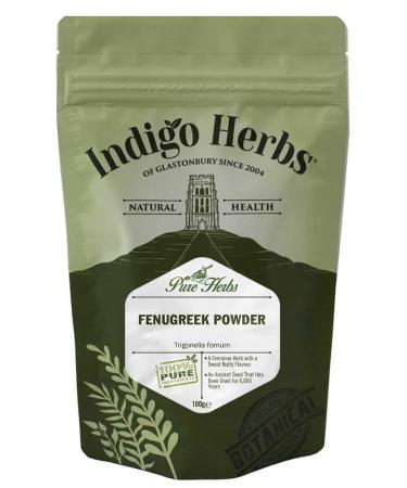 Indigo Herbs Fenugreek Powder 100g | Trigonella foenum | Pure & Natural | Vegan 100 g (Pack of 1)