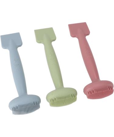 gernie 3Pcs Silicone Facial Brush 3Pcs Silicone Facial Brush Double Head Spatula Scoop Facial Cleansing Brush Cleaning for Beauty Salon Apply Mud Mask - Buy Online on SooperMarket.com