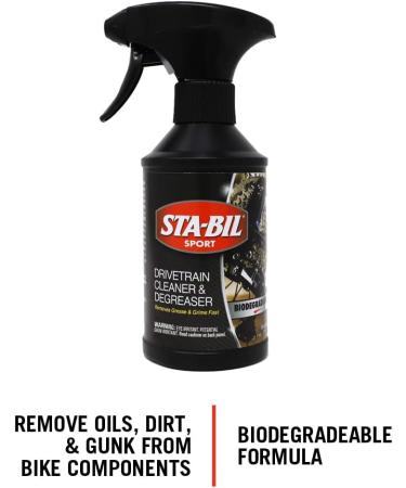 STA-BIL SPORT Drivetrain Cleaner & Degreaser - Bicycle Chain Cleaner for Regular & Electric Bikes - 10oz Spray - Dirt & Oil Remover - Buy Online on SooperMarket.com