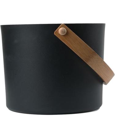 Sauna Bucket Sauna Bucket ladle Set 7L Luxurious Finnish Matching Ladle Sauna Barrel Sauna Aluminum Bucket with Long Handle Spoon Set Sauna Bucket Stylish Spa Esential for Water Ladling Black - Buy Online on SooperMarket.com