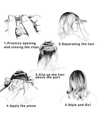 REECHO 20 Curly Wave Clips in Synthetic Hair Extensions 20 Inch - Black Brown - 1-Pack (5 Clips, 4.5 Oz - Buy Online on SooperMarket.com