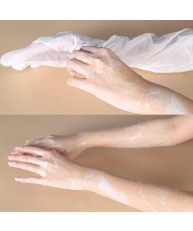 Extra Long Moisturizing Hand Mask Spa Gloves - Whitening & Nourishing 55cm - Vitamin E, Aloe Vera, Shea Butter - Exfoliating for Sensitive/Dry Skin - Buy Online on SooperMarket.com