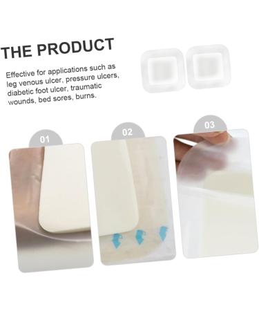 2pcs Silicone Scar Patch Tape - Waterproof Pressure Sore & Wound Dressing for Scar Removal - Buy Online on SooperMarket.com