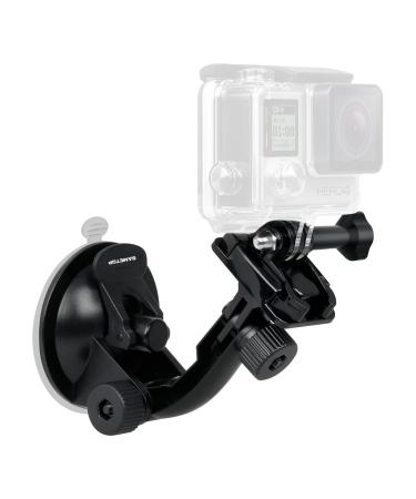 Sametop Suction Cup Mount Compatible with Gopro Hero 11, 10, 9, 8, 7, 6, 5, 4, Session, 3+, 3, 2, 1, Hero (2018), Max, Fusion, DJI Osmo Action Cameras Perfect for Car Windshield and Window