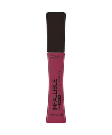 L'Or al Paris Infallible Pro Matte Liquid Lipstick - Midnight Mauve, 0.21 fl. oz | Long-Lasting Matte Color, Highly Pigmented, Full Coverage - Buy Online on SooperMarket.com