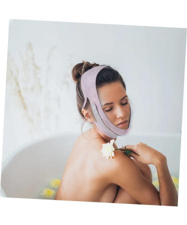 Baluue 1pc Thin Face Belt Tape Face Shaper Strap Lift Facial Slimming Strap -double Chin Mercerized Cloth 60X10.5X1cm Pink - Buy Online on SooperMarket.com