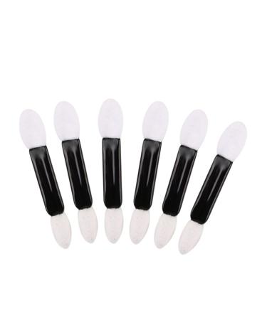 PLAFOPE 50pcs Sponge Dual Eyeshadow Brush Makeup Eyeshadow Brush Kit Eye Shadow The Face Travel Eye Cream M White