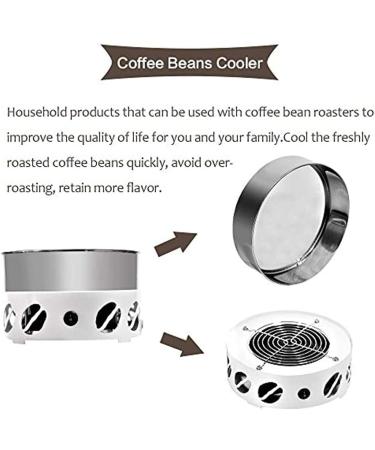 500G Home Coffee Beans Cooler Double Layer Filter Cooling Coffee Beans Roaster Matching Rapid Cooling System Plate for Homecafe Cooling Roasted Coffee Bean Rich Flavour (Color : White) - Buy Online on SooperMarket.com