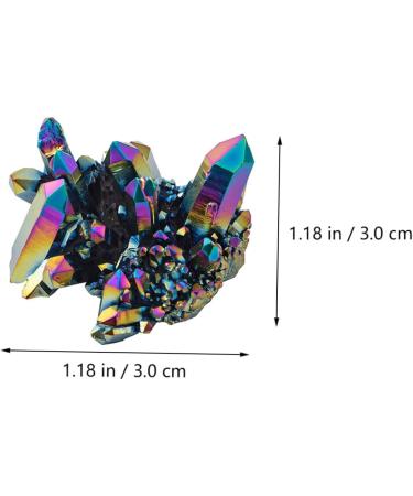 VILLCASE 6 Pcs Colorful Crystal Clusters Fish Decorations for Tank Druzy Geode Natural Stones Gem Display Colorfulx3pcs 3X3CMx3pcs - Buy Online on SooperMarket.com