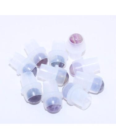 10 Natural Gemstone Roller Balls for Essential Oils - Polished Healing Crystals Compatible with 5ml & 10ml Bottles - Buy Online on SooperMarket.com