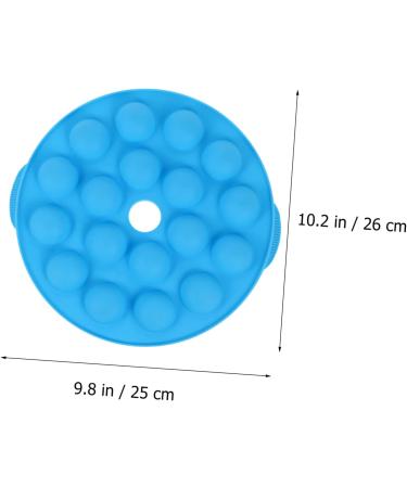 MAGICLULU 2 Pcs 18 Lollipop Mold Cake Trays Silicone Candy Molds 18-Hole Silicone Lollipop Cake Mold Silicone Mould Soap Molds Silicone Molds Cake Maker Baking Supplies Silica Gel Round Bluex2pcs 25X25X4cmx2pcs - Buy Online on SooperMarket.com