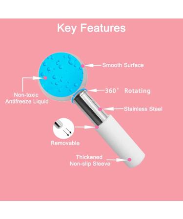 Buy Running Man Ice Globes - 360 Rotating Unbreakable Stainless Steel Cryo Sticks for Puffy Eyes Dark Circles & Anti-Aging Gua Sha Facial Massage Tools - International Shipping Available - Buy Online on SooperMarket.com