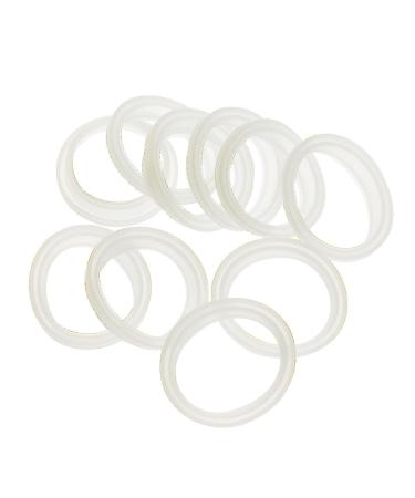 inhzoy 10 Pack Universal Replacement Silicone Gaskets Sealing O-Rings for Thermal Cup/Vacuum Bottle/Bullet Flask/Mug Cover Clear 1.8 inches 1.8 inches Clear