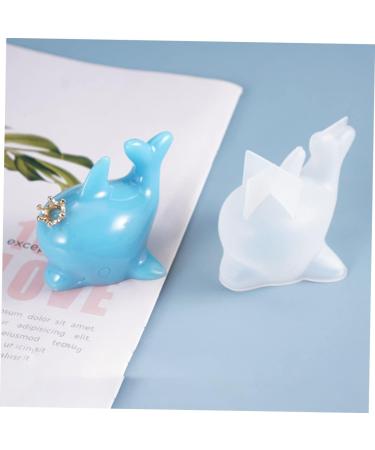 STOBOK 1pc Dolphin Mold 3D Animal Silicone Molds Dolphin Ornament Hand Mold Animal Cake Baking Moulds Ice Cream Mold Decor Epoxy Dolphin Shape Mold Clay White Silica Gel Desktop - Buy Online on SooperMarket.com