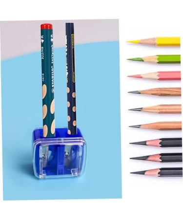 4-Piece Makeup Sharpener Two Holes Eyeliner Sharpener with Cover Coloured Eye Cosmetic Sharpener for Eyeliner Lip Liner Pens - Buy Online on SooperMarket.com