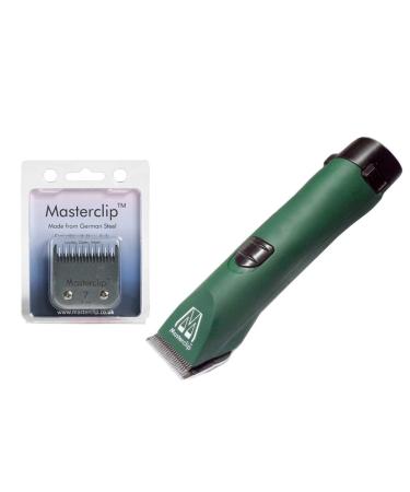 Cordless MD Roamer Cob Kit Horse Clipper/Trimmer with 10F and 7 Skip Blades - for Feathers and Hogging Manes