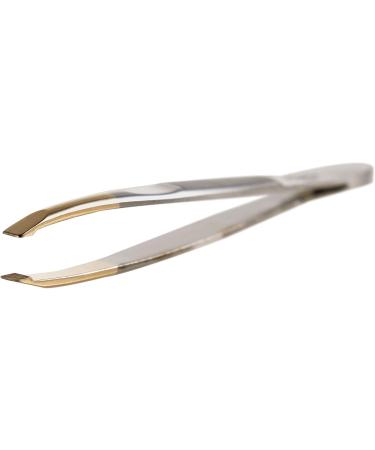 3 Claveles 12240 Straight Hair Tweezer Gold Tip 8 cm - Buy Online on SooperMarket.com
