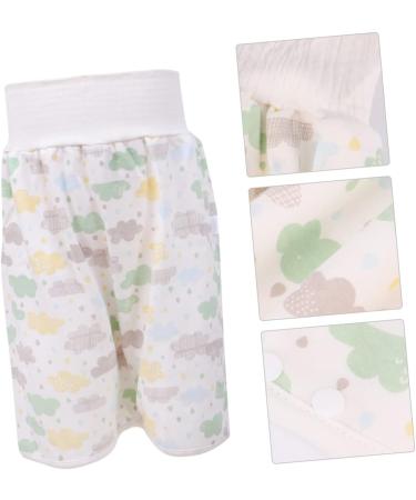 iBasenice 1pc Diaper Skirt: Anti-Leak, High-Waisted, Reusable Nappy Pants for Toddler - Green - Buy Online on SooperMarket.com