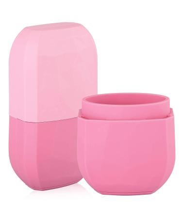 DeliSoul Ice Roller for Face, Eyes & Neck - Upgraded Leak-Proof Silicone Mold for Tightening, De-Puffing & Brightening Skin Care - Reusable Facial Massage Tool in Pink - Buy Online on SooperMarket.com
