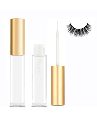 Eyelash Glue Strong Hold False Eyelash Glue Strong Hold White Lash Adhesive for Strip Lashes Fast Drying Lash Glue 5ml 0.18oz
