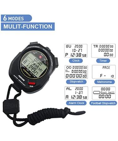 Professional Timer Stopwatch | Digital Sports Stopwatch with Countdown Timer | 100 Lap Memory | 0.01 Second Timing | Water Resistant | Multi-Functional Stopwatch for Swimming, Running, Training - Buy Online on SooperMarket.com