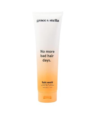 Grace & Stella Rescue My Hair Mask - Vegan Deep Conditioner for Dry Damaged Hair with Argan Oil - Hydrating Hair Masque for Growth and Repair - 10.14 Fl Oz - Buy Online on SooperMarket.com