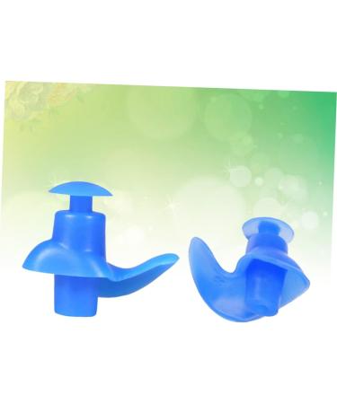 Unomor 5 Pairs Swimming & Diving Silicone Earplugs Set - Blue Pool Accessories with Nose Clip, Mute Sleeping Earbuds - Buy Online on SooperMarket.com