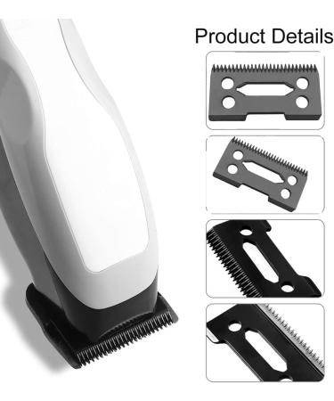 Nicfaky 4 Pcs Ceramic Blade Ceramic Replacement Cutter 28 Teeth Ceramic Clipper Blade Replacement Cutter 2-Hole Clipper Black - Buy Online on SooperMarket.com