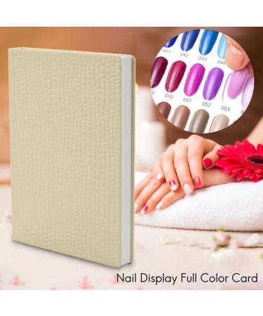 Uinfhyknd 216 Colors Nail Tips Display Book DIY Nail Arts Showing Tag Color Graphic Card Painting Display Board White - Buy Online on SooperMarket.com