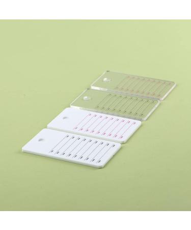 Acrylic Eyelash Extension Palette - Grafting False Eyelash Organizer Tray & Adhesive Holder for Individual Lashes - Transparent A - Buy Online on SooperMarket.com