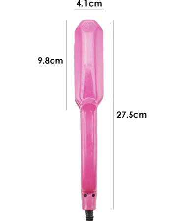Titanium Hair Crimping Iron with 5 Heat Settings for Fluffy Hairstyles - UK Plug Rosy - Buy Online on SooperMarket.com