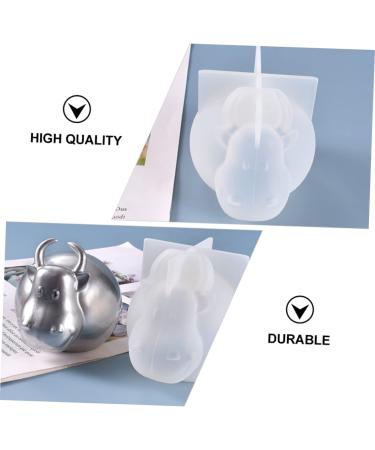 STOBOK 3pcs Animal Fudge Clear Silica Chocolate Gel Handmade Head Craft Adornment Crystal Art Shaped Whitex3pcs 6.9X7.2CMx3pcs - Buy Online on SooperMarket.com