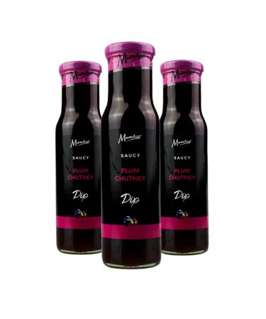 Mumtaz Saucy PLUM Chutney Dip Pack of 3x250g Ideal For Dipping Dressing & Spreading.