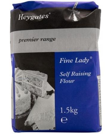 Heygates Fine Lady Self Raising Flour 1.5kg (Pack of 6)