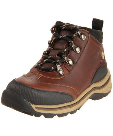 Timberland Back Road Hiking Boot (Big Kid) Big Kid (8-12 Years) 4 Big Kid Brown Smooth