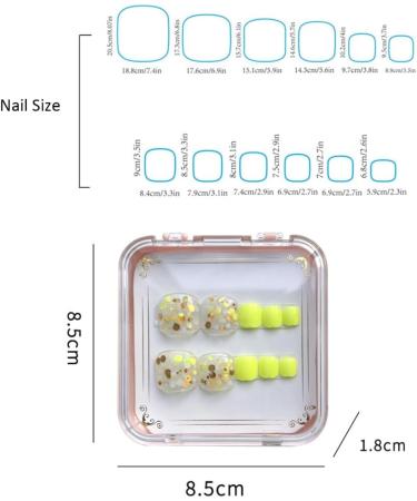 Ruarby Acrylic Press on Nails Square Fake Nails Colorful Striped Glues on Nails False Nails Stick on Nails for Women Girls - Buy Online on SooperMarket.com