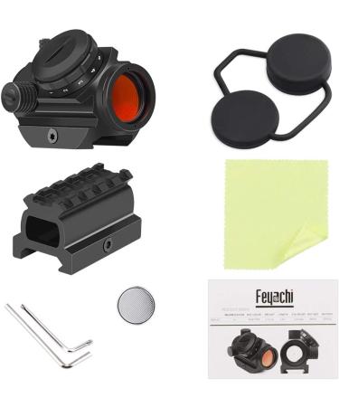 Feyachi RDS-22 2MOA Micro Red Dot Sight with 0.83 Riser Mount - Compact Scope for Absolute Co-Witness - Buy Online on SooperMarket.com