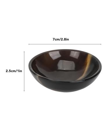 Handcrafted Yellow Jauarta Ox Horn Small Bowl | Round Gua Sha Scraper | Fine Workmanship & Smooth Surface - Perfect for Skincare - Buy Online on SooperMarket.com