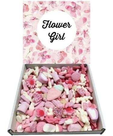 Flower Girl Gift Pick n Mix 300g Pink Sweets Selection Box Gummy Sweet Box Favour Gift Box Wedding Bridesmaid Party Present - Buy Online on SooperMarket.com