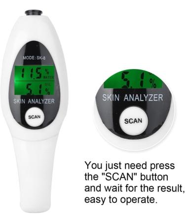 LCD Digital Skincare Analyzer - Facial Water Oil Tester - White Skin Sensor Analyzer for Face-size1 - Buy Online on SooperMarket.com