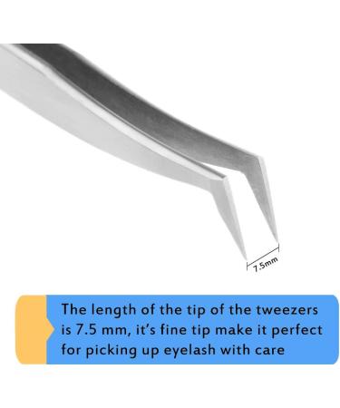 Buy Volume Eyelash Extension Tweezers - FEITA Professional Precision Angled & Pointed Tip - Ideal for International Shipping - Buy Online on SooperMarket.com