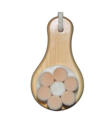 Didiseaon 1pc Facial Exfoliating Brush Facial Cleaning Brush Handheld Face Cleansing Brush Wood Face Brush Face Scrubber for Women Soft Bristle Face Brush Cleaning Pad Body Bamboo