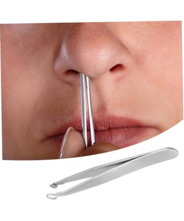 Nose Hair Tweezers Stainless Steel Tweezers Round Tip Face Hair Remover Eyelash Eyebrow Tweezers for Trimming and Grooming Facial Nasal Eyebrow Hair Ingrown Hair - Buy Online on SooperMarket.com