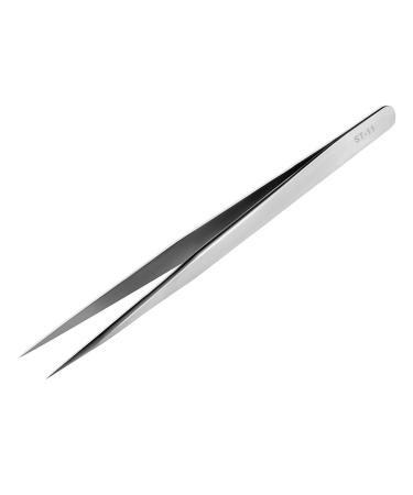 Ainiv Precision Tweezers Stainless Steel Pointed Tweezers Sewing Machine Tweezers Non-Magnetic Industrial Tweezers for Craft Electronics Soldering Medical and Experimental Work Jewelry #3 1PC Pointed