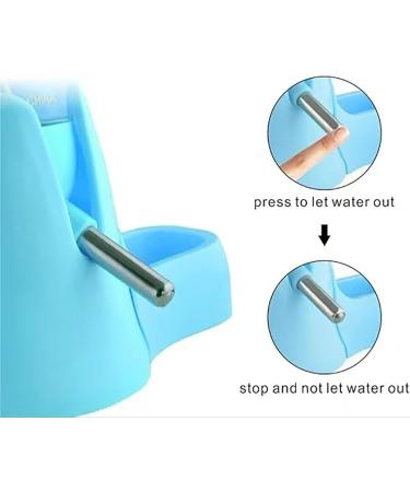 Hamster Water Bottle 80ml Hamster Water Dispenser Free Standing Small Animal Water Bottle with Stand Hut Automatic Feeder and Food Dispenser Holder for Rabbit Guinea Pig Rat Gerbil Chinchilla - Buy Online on SooperMarket.com