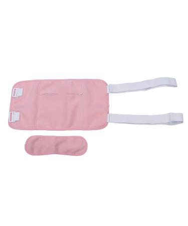 Castor oil pack waist castor oil pack reusable washable washable soft castor oil pack for liver divey aid sleep with adjustable straps (pink)