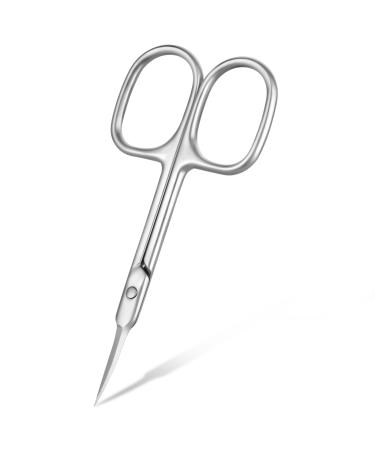 LOPHE Nail Scissors Professional Stainless Steel Cuticle Scissors Sharp Dead Skin Scissors Multipurpose Beauty Scissors for Finger & Toe Nails Dead Skin Nose Hair Eyelash Eyebrow Trimming