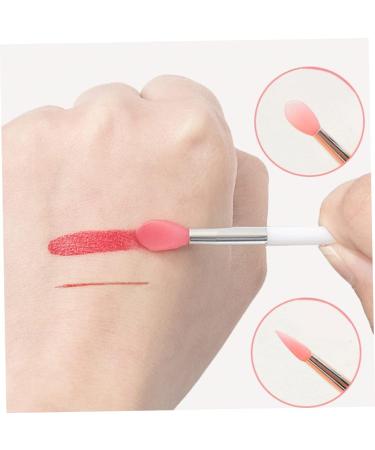 Silicone Lip Brushes Mini Lip Scrub Exfoliating Brush Reusable Lip Balm Applicators 10pcs for Lip Care Lip Gloss Lip Masks Eyeshadow Pink - Buy Online on SooperMarket.com