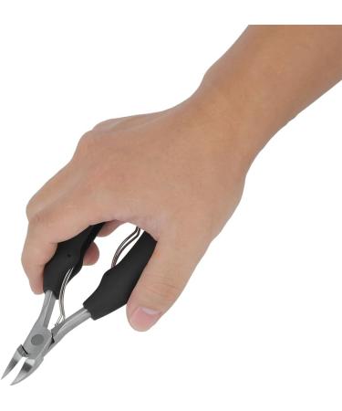 Professional Pointed Head Stainless Steel Nail Scissors for Thick and ingrown Surgical Grade toenail Clippers forParonychia Hard Nails for Men and Women Elderly with Easy Grip Rubber Handle - Buy Online on SooperMarket.com